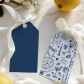 ハンドドロー図解入りの、写真付きのドの結婚歓迎 ギフトタグ