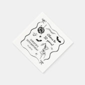 ハンドドロー大人の誕生日パーティー スタンダードカクテルナプキン (角)