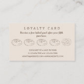 ハンドドロー小麦ベーカリーブレッドフラットロイヤリティカード ロイヤリティカード (裏面)