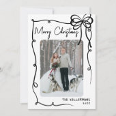 ハンドドロー弓のクリスマスお洒落 シーズンカード (正面)