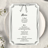 ハンドドロー弓モダン書きクラシックの結婚 メニュー