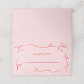 ハンドドロー感謝祭ディナー座席表 プレイスカード (外部開封)