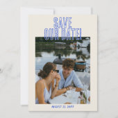 ハンドドロー書ドはっきりした予測できなPhoto結婚's セーブザデート (正面)