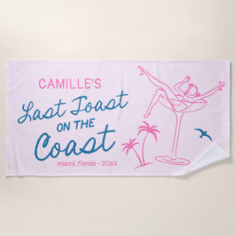 ハンドドロー最後のトーストバチェロレッテ週末 ビーチタオル