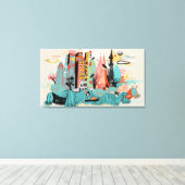 ハンドドロー東京ジャパン キャンバスプリント (インサイチュ (ウッドフロア))