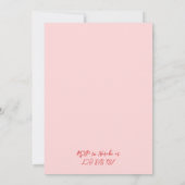 ハンドドロー汚い30thおもしろい誕生日パーティー 招待状 (裏面)