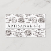 ハンドドロー焼いたドグッズベーカリーベーカー 名刺 (正面)