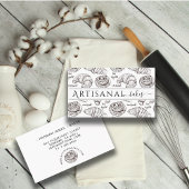 ハンドドロー焼いたドグッズベーカリーベーカー 名刺