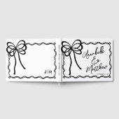 ハンドドロー白黒ボー結婚ズ ゲストブック (全面)