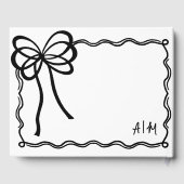 ハンドドロー白黒ボー結婚ズ ゲストブック (裏面)