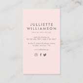 ハンドドロー結婚ドのケーキ赤面&グレー 名刺 (裏面)