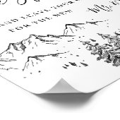 ハンドドロー結婚ド山の手記 ポスター (角)