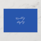 ハンドドロー航海のド結婚式RSVP エンクロージャーカード (裏面)