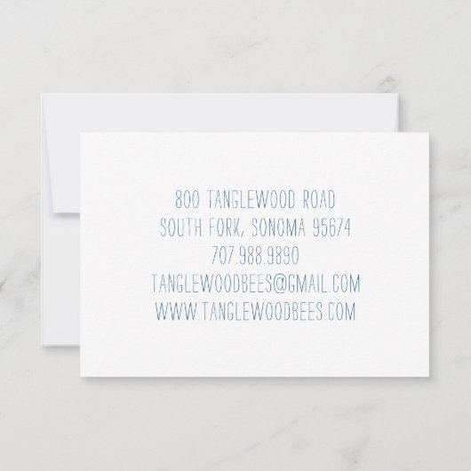 ハンドドロー蜂蜜蜂の養蜂家の養蜂場フローラ (裏面)