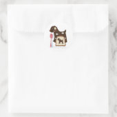 ハンドドロー賛美ドのシール ラウンドシール (バッグ)