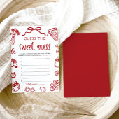 ハンドドロー赤ちゃんシャワー甘い混乱ゲームを推測 招待状