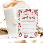 ハンドドロー赤ちゃんシャワー甘い混乱ゲームを推測 招待状