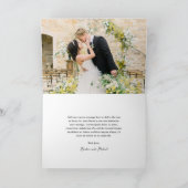 ハンドドロー車のドードル新モダン婚クリスマス シーズンカード (内部)