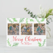 ハンドドロー離れドクリスマスフォトカード シーズンカード (スタンド正面)