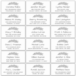 ハンドドロー離れドシンプル結婚のゲストアドレス シール