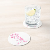 ハンドドローCin Cherubお洒落ズ結婚ナプキン ラウンドペーパーコースター (インサイチュ)