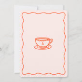 ハンドドードルお洒落ティーブライダルシャワー 招待状 (裏面)