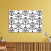 ハンドドードル付きパターン6 キャンバスプリント (インサイチュ (リビング))