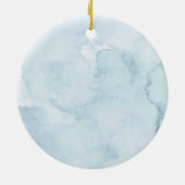 ハンドドードル初めてのクリスマス 婚約した セラミックオーナメント (裏面)