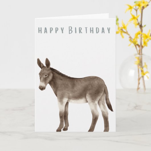 ハンドド図解入りの、写真付きのンキーハッピーバースデー カード (黄色い花)