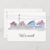 ハンドハカラフルイ絵を描スの動く発表 ポストカード (正面/裏面)