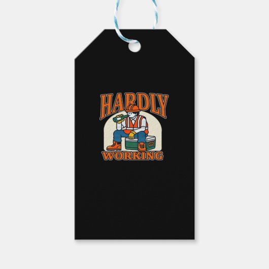 ハンドハートスケルトン不気味ボーンガールズティーン ギフトタグ (正面)