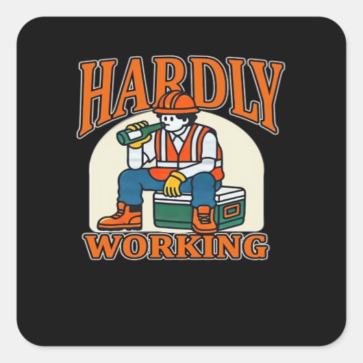 ハンドハートスケルトン不気味ボーンガールズティーン スクエアシール (正面)