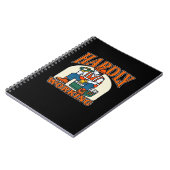 ハンドハートスケルトン不気味ボーンガールズティーン ノートブック (左側)