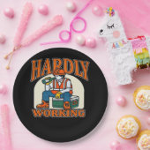 ハンドハートスケルトン不気味ボーンガールズティーン ペーパープレート (パーティー)