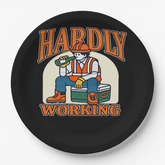 ハンドハートスケルトン不気味ボーンガールズティーン ペーパープレート (正面)