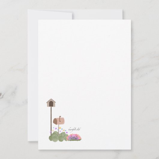 ハンドハ絵を描ウスの移動発表 案内状 (裏面)