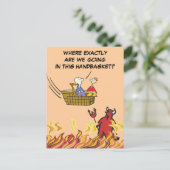 ハンドバスケットはがきに地獄へ ポストカード (スタンド正面)