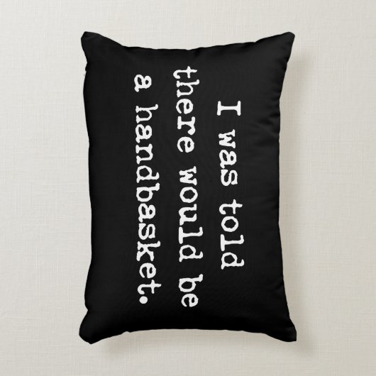 ハンドバスケットミームで地獄へ アクセントクッション (正面(垂直))