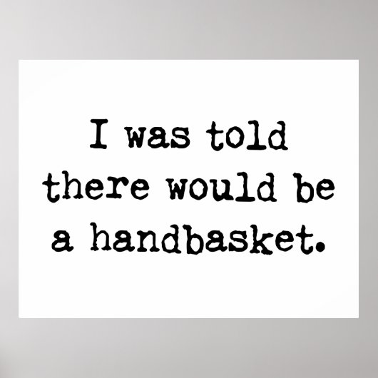 ハンドバスケットミームで地獄へ ポスター (正面)