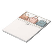 ハンドバッカラフルグファッションスタイルメモ帳 ノートパッド (回転)