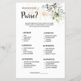 ハンドバッグに入っているものハーブシャワーゲームカード チラシ