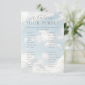 ハンドバッグに入っているアイテムBaby Showerゲーム エンクロージャーカード (スタンド正面)