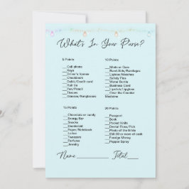 ハンドバッグのライトぶら下がったに何が入るブライダルシャワー 招待状