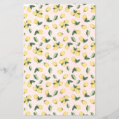 ハンドバッグのレモンの中に何がピンクシャワーゲームカード チラシ (裏面)