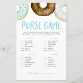 ハンドバッグの赤ちゃんシャワーのゲームに何が入っているかドーナツ (正面)