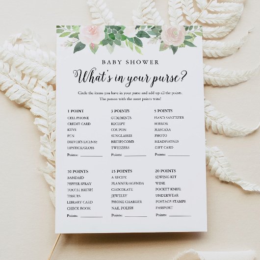 ハンドバッグの赤ちゃんシャワーゲームの内容をデボン 招待状