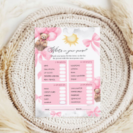 ハンドバッグの赤ちゃんシャワーゲームの内容