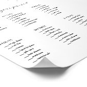 ハンドバッグの赤ちゃんシャワーゲームの内容 ポスター (角)