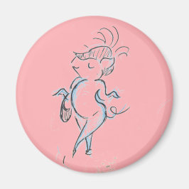 ハンドバッグマグネット付きミンキングレディースピグ マグネット