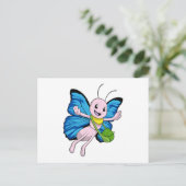 ハンドバッグ付き蝶 ポストカード (スタンド正面)